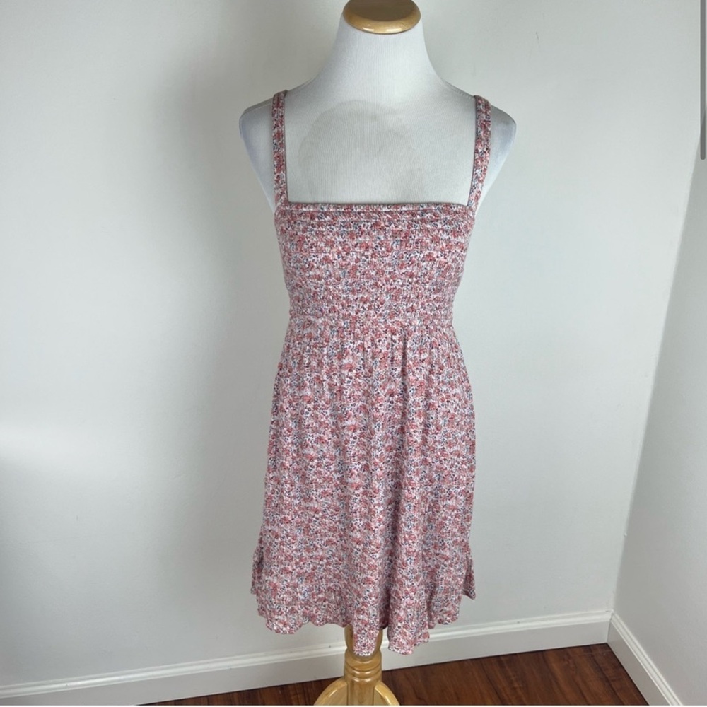 Abercrombie & Fitch Floral Mini Dress - Pink and White